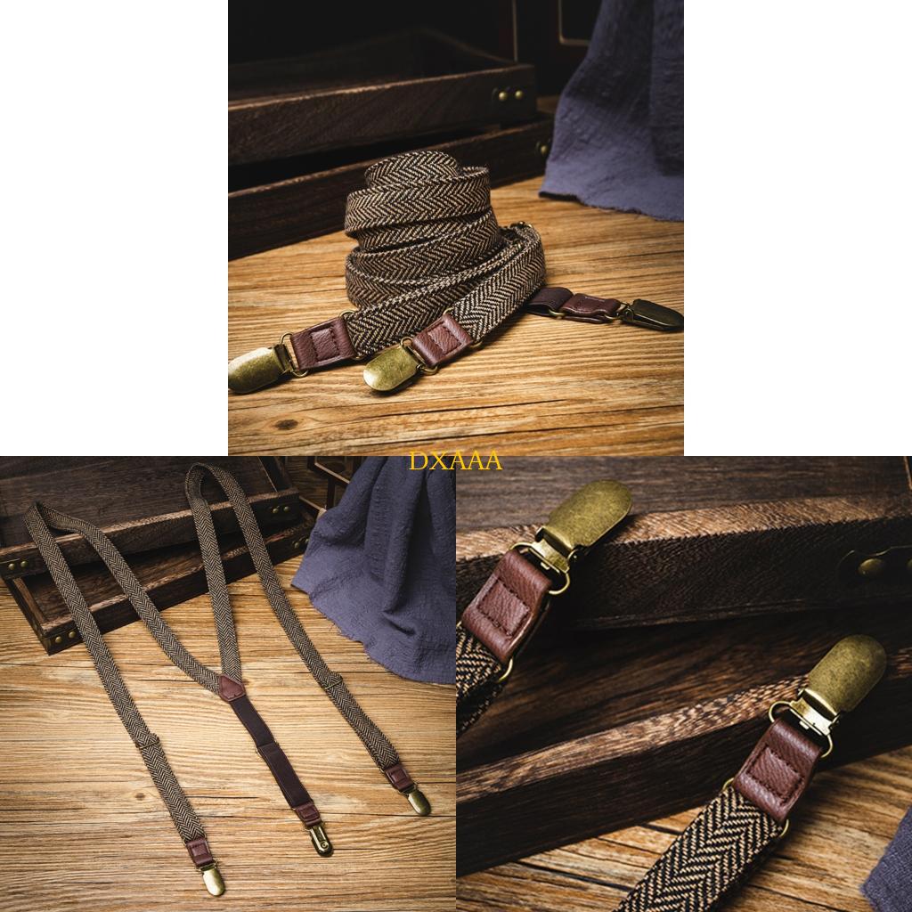 Suspender Clip Formal - Suspensórios elásticos do jacquard DXAA para