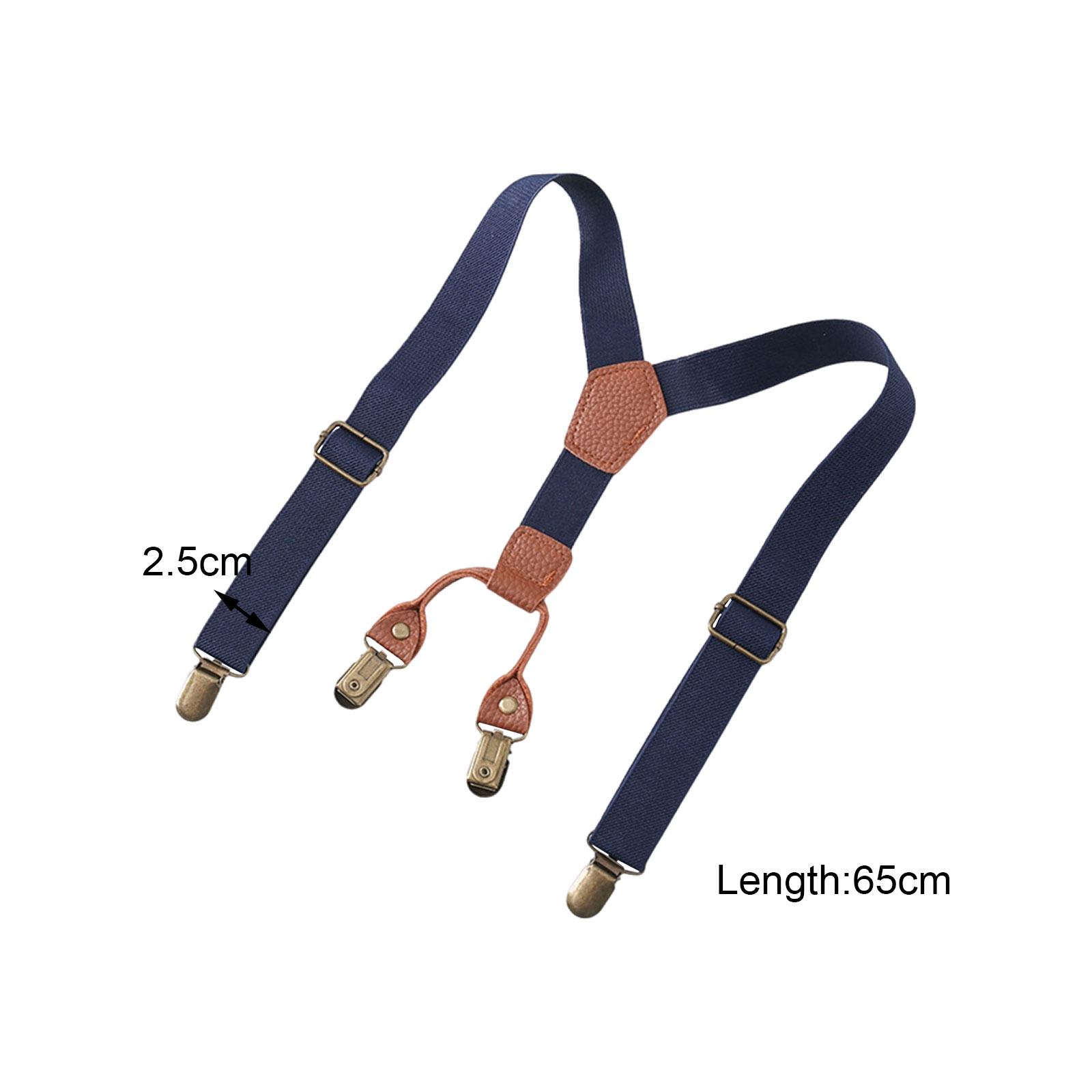 Suspender Clip Formal - Suspensórios para Meninos em Cor Sólida,