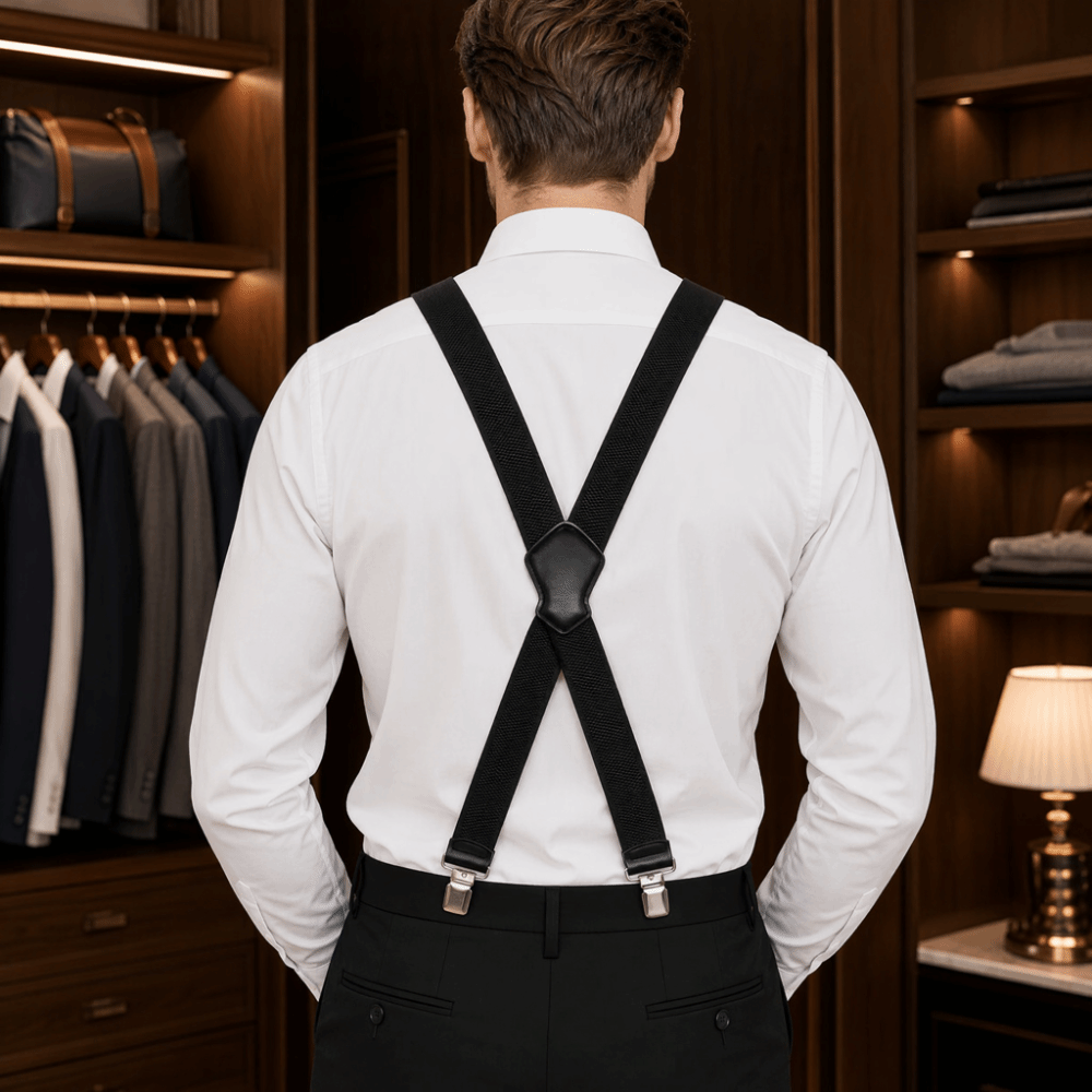 Suspender Clip Formal - Suspensórios Elásticos de Alta Resistência para