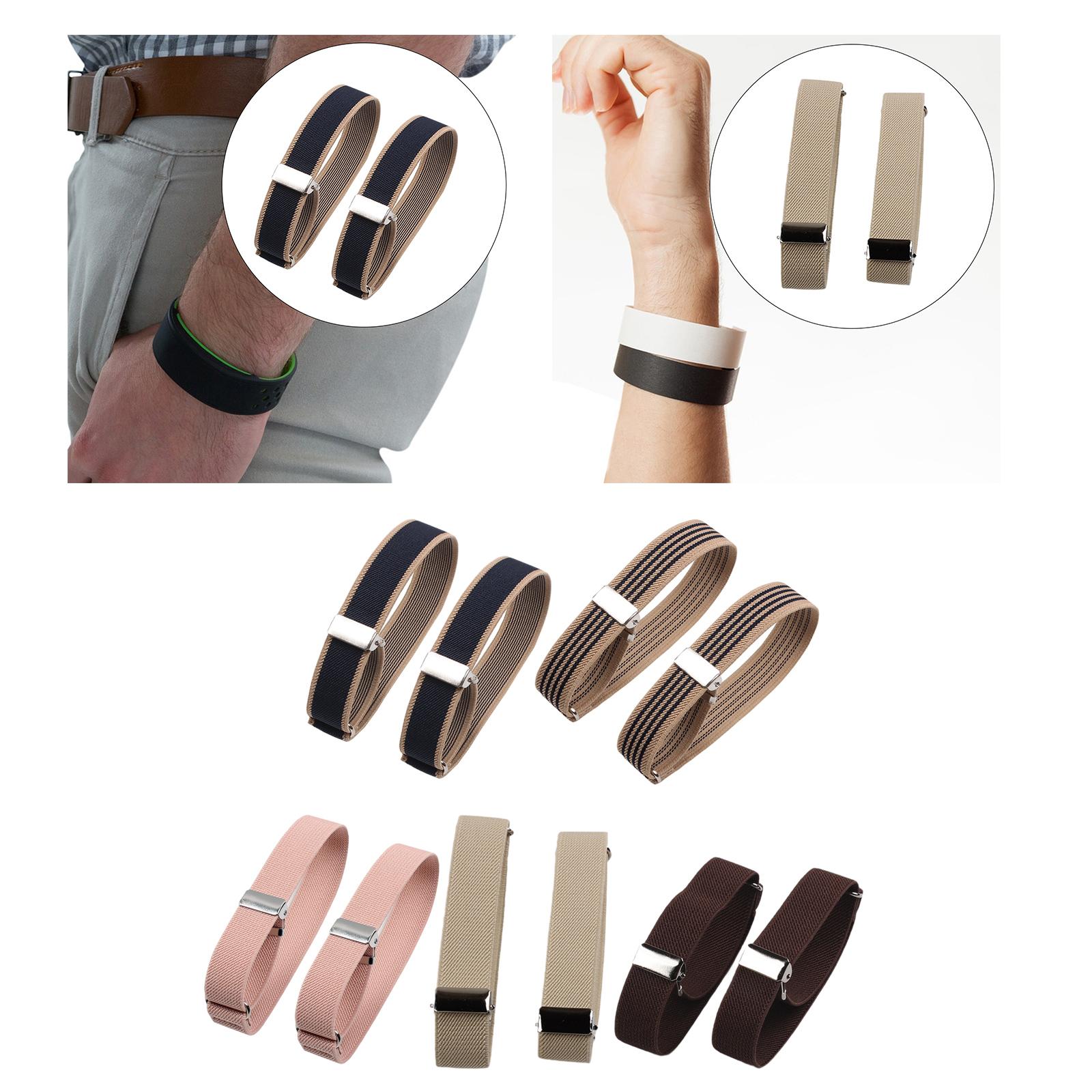 Men'S Formal Wear With Suspenders - Braçadeiras Elásticas Ajustáveis Antiderrapantes para Camisas