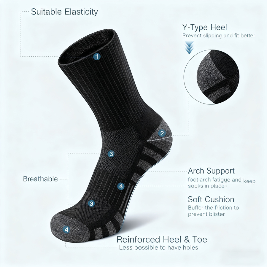 5/1 pares meias de ginástica a - Sock Garter Men avaliação e preço