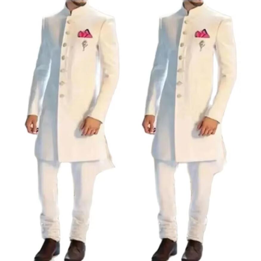 Novo Terno Clássico Branco Mas - Men Formal Wear Indian avaliação e preço