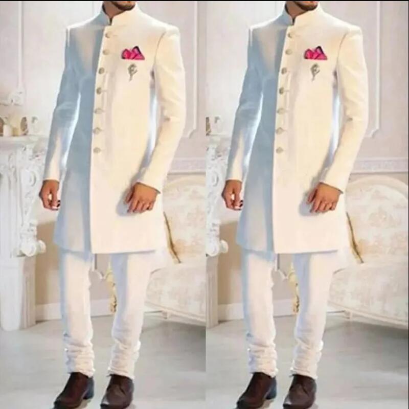 Novo Terno Clássico Branco Mas - Men Formal Wear Indian avaliação e preço