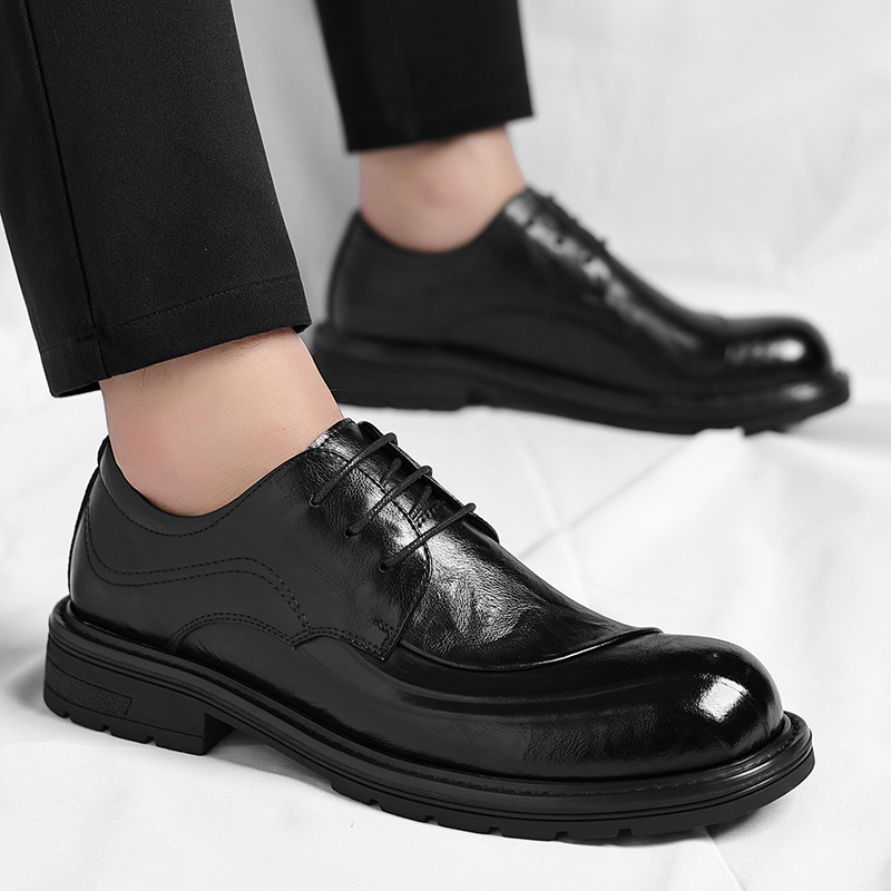Sapatos de Couro Genuíno Marro - Men'S Formal Party Wear Shoes avaliação e preço