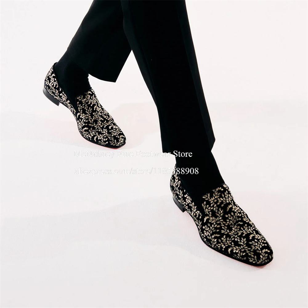 Sapatos masculinos de veludo d - Men'S Formal Party Wear Shoes avaliação e preço