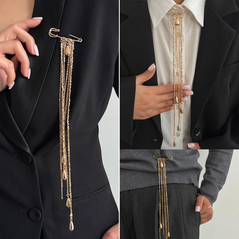 Broche Elegante em Forma de Go - Mens Formal Look avaliação e preço
