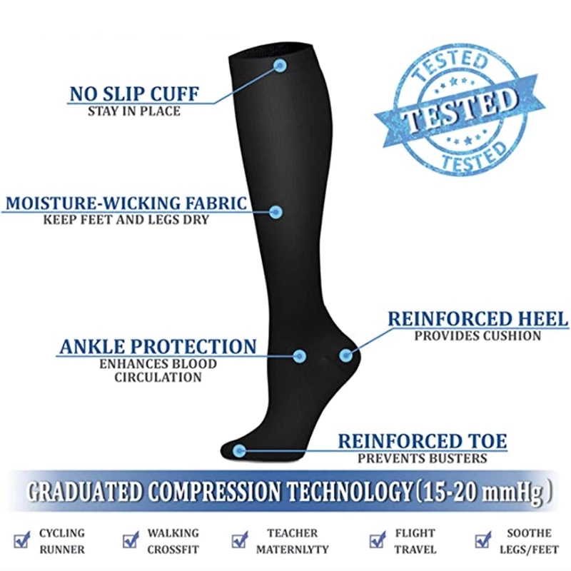 S-XXL meias de compressão das  - Sock Garter Men avaliação e preço