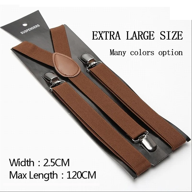 Suspensórios Unissex de 2,5cm, - Suspender Clip Formal avaliação e preço