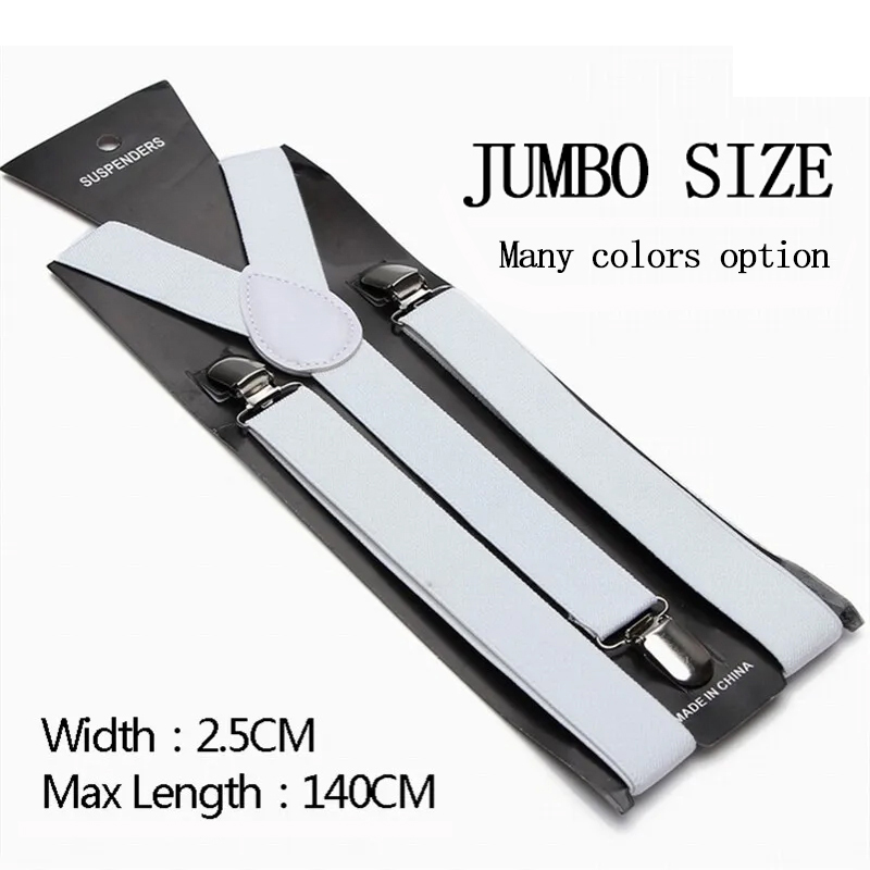 Suspensórios Unissex de 2,5cm, - Suspender Clip Formal avaliação e preço