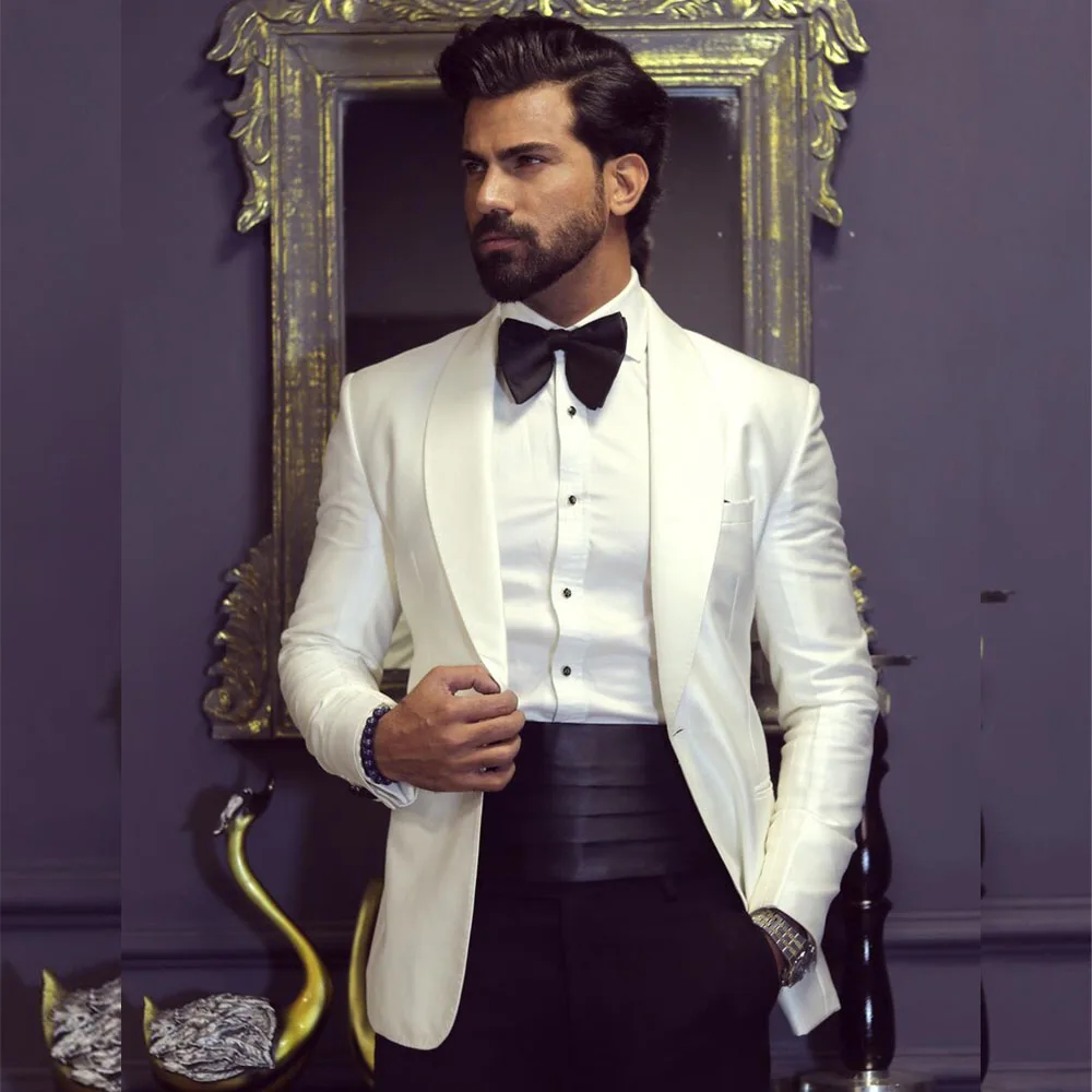 Jaqueta clássica de lapela est - Men Formal Wear Wedding avaliação e preço